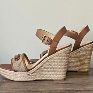 Guess Womens Hisley 2 Faux Leather Espadrille Slingback Sandals Size 10 NWT